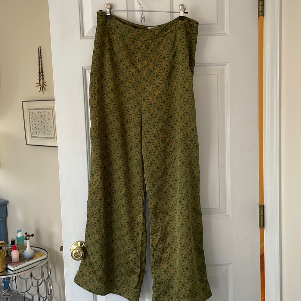 Multi-green summer pants